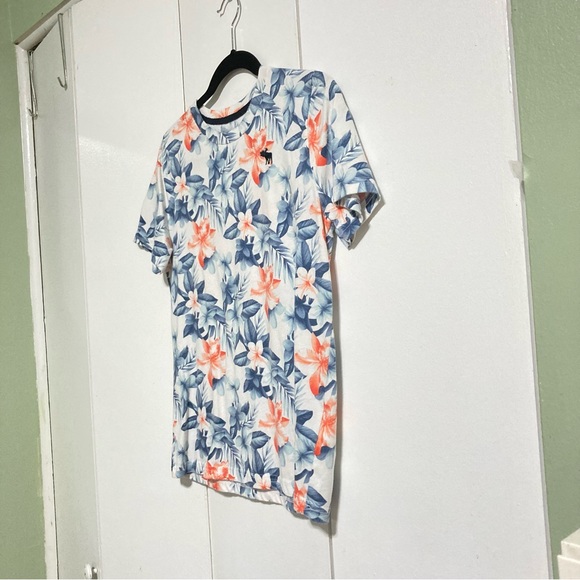 ABERCROMBIE and FITCH Kids Floral Hawaiian T Shirt Youth Unisex 15 16 - Picture 4 of 10